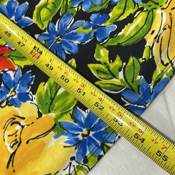 Rafaella women’s size large floral pattern maxi dress with side slits stretchy - Picture 16 of 16